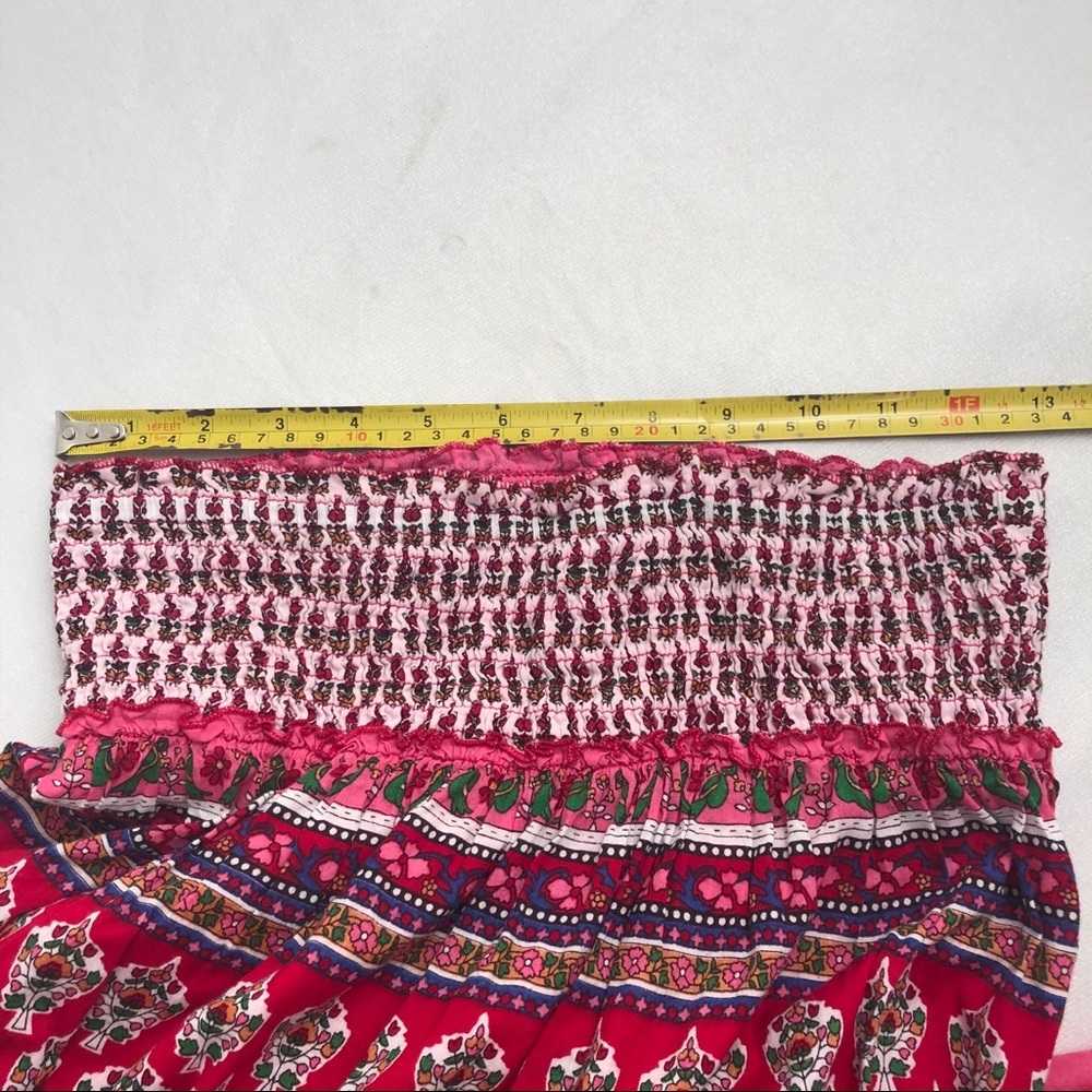 Chaudry Kc Pink Multicolored Boho Patterned Tiere… - image 5